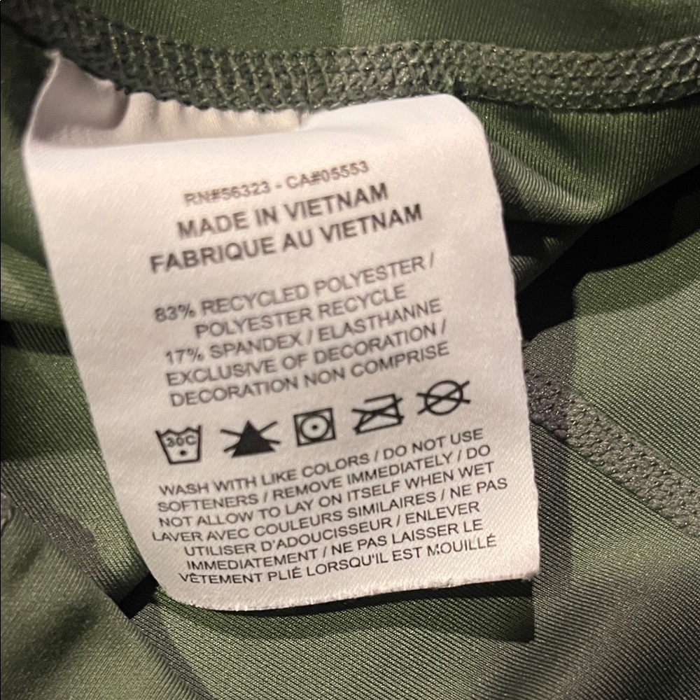 Olive Green Women's Active Leggings - Picture 5 of 13